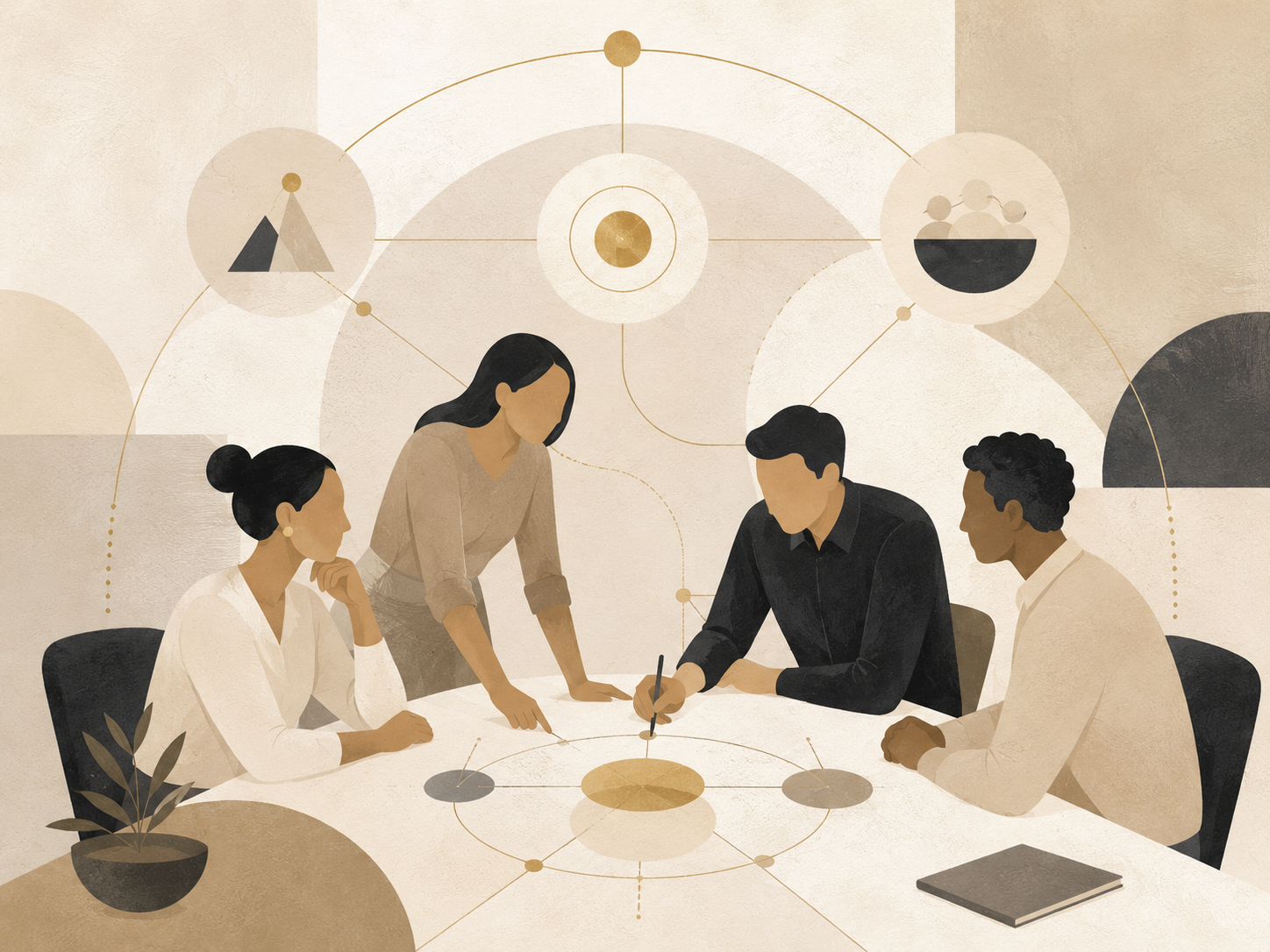 A collaborative team session focused on aligning goals, expectations, and behaviors.